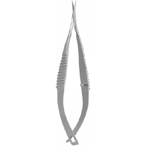 VANNAS Micro Scissors with Flat Spring Type Handles 8 cm, 3⅛“ straight