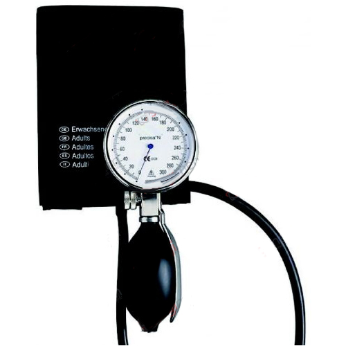 PRECISA sphygmomanometer, calibrated with velcro cuff