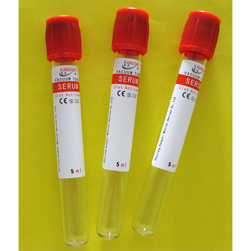 Coagulant serum test tube