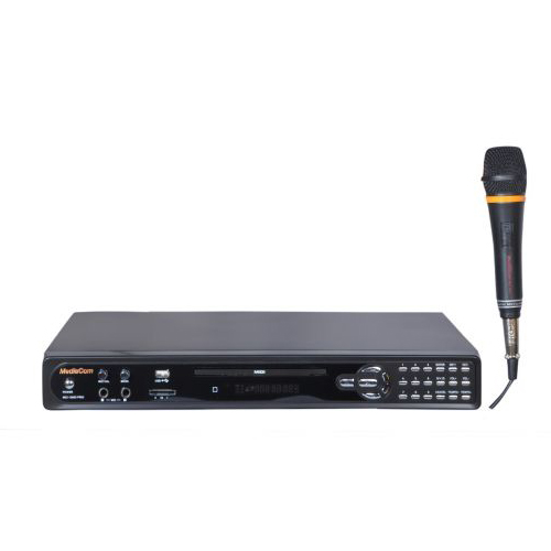 Mediacom mci 3300 pro dvd karaoke player + corded mic 380j