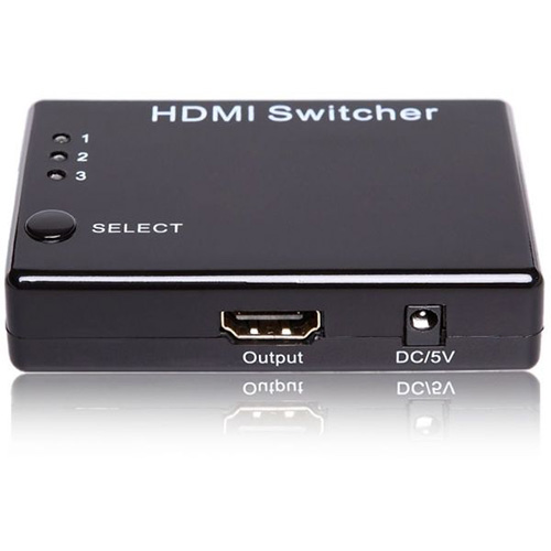 3 port hdmi switch switcher selector with remote and cable