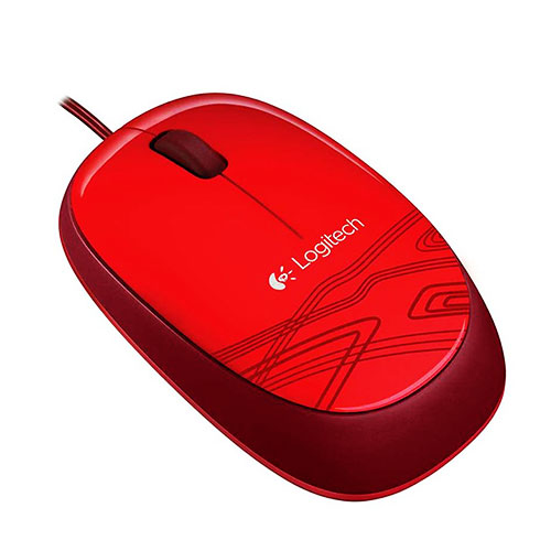 Logitech m105 wired mouse- red (910-002945)
