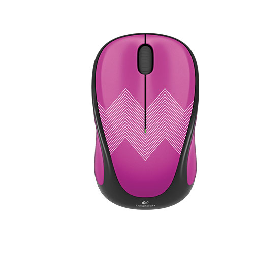 Logitech m238 wireless mouse   play collection  purple zigzag (910-004483)
