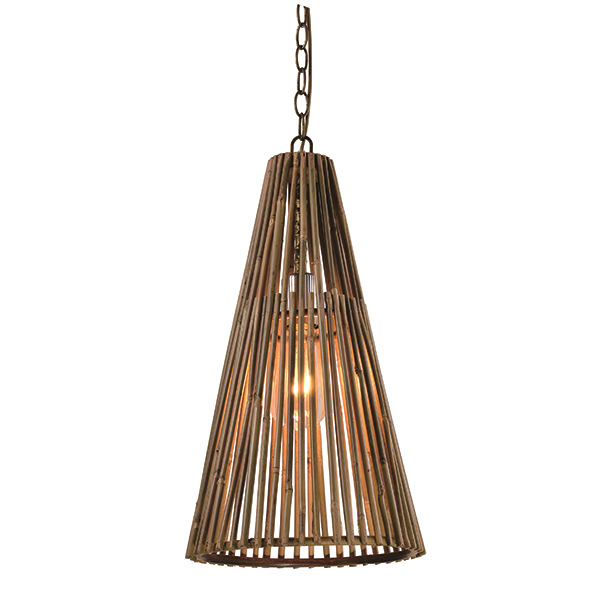 Wooden bamboo chandelier czu8001