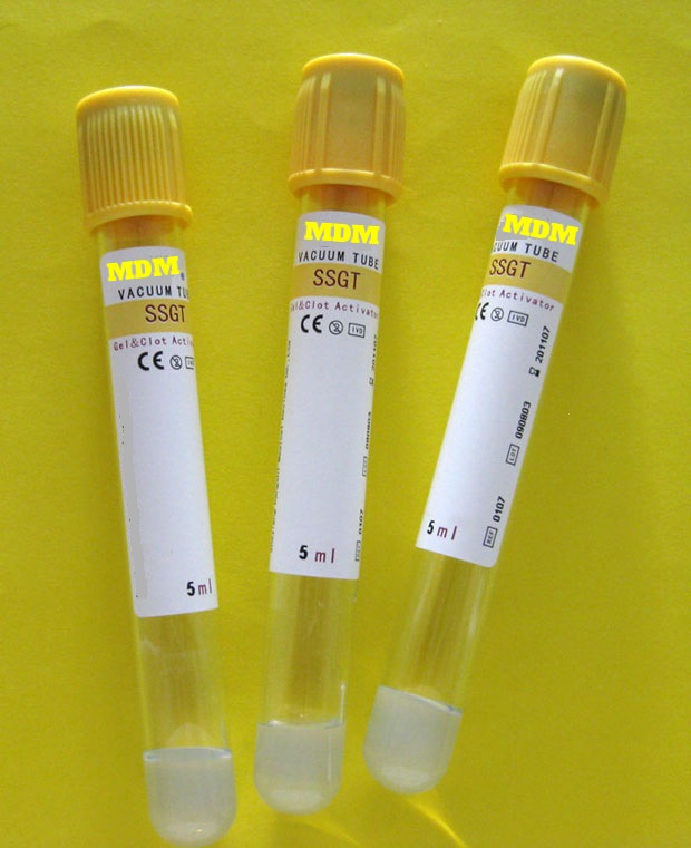 Sst with gel tubes (blood collection tubes)