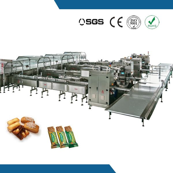 High speed row removal packaging line