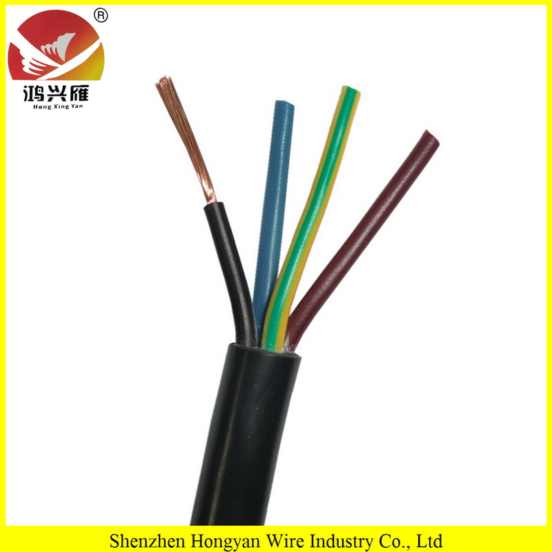 300 500v ordinary duty pvc insulation pvc sheath flexible electric cable(rvv)