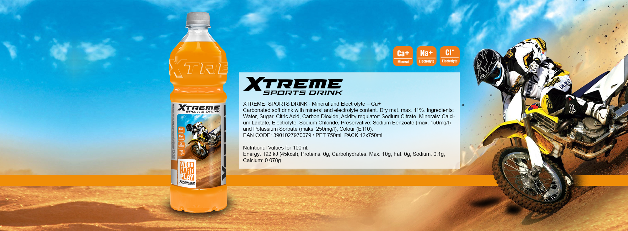 Xtreme sports drink
