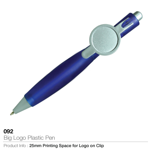 Big Logo Plastic Pen (092)