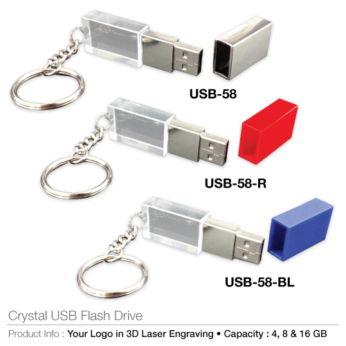 Crystal usb flash drive (usb-58)