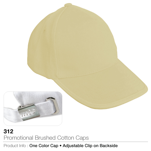 Promotional Brushed Cotton Caps (312)