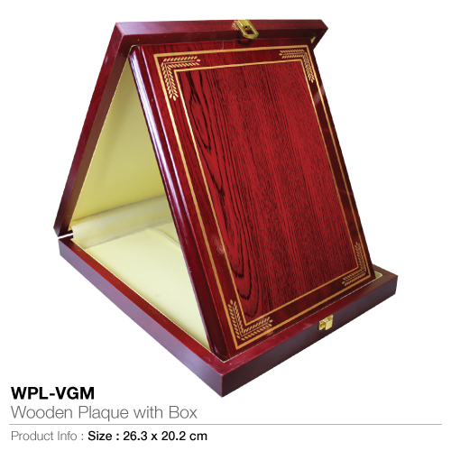 Wooden plaque with box wpl-vgm