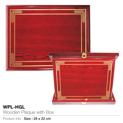 Wooden-plaque with box wpl-hgl