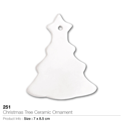 Christmas tree ceramic ornament- 251