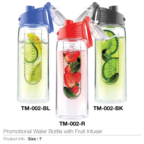 Promotional water bottle with fruit infuser -tm-002