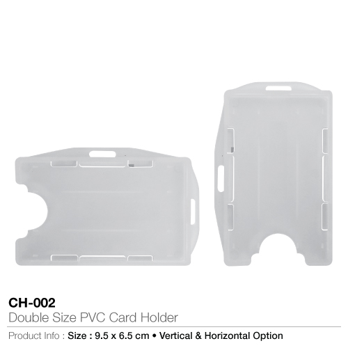 Double size pvc card holder - ch-002