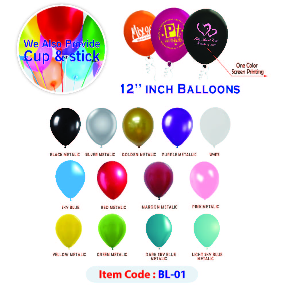 Multi color baloons